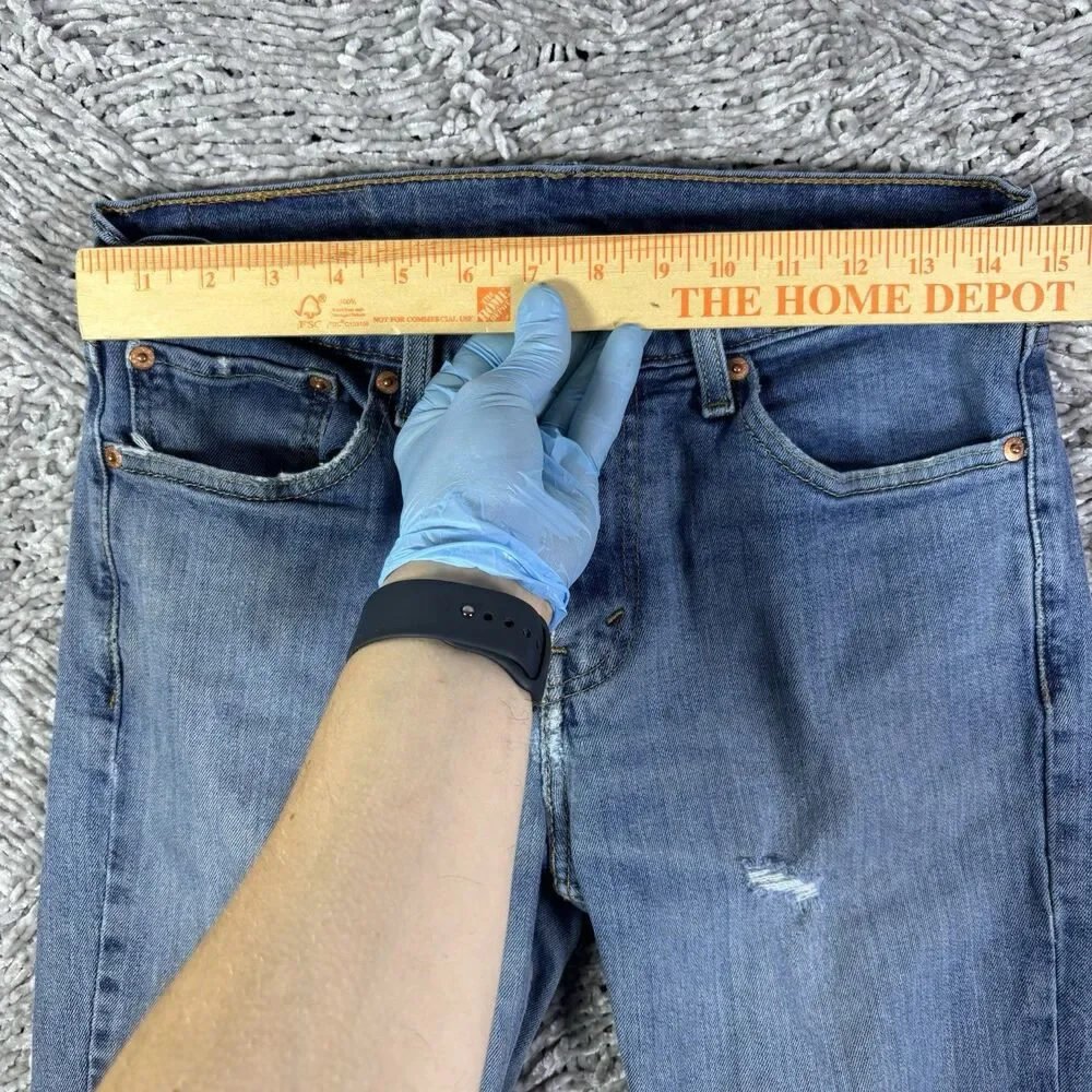 Levis 511 Jeans Slim Fit Medium Wash Stretch Denim Mens 31x30 Blue Workwear